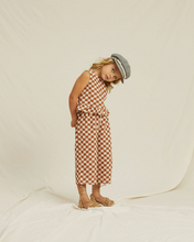 Load image into Gallery viewer, Rylee + Cru Oceanside Top - Rust Check - 4/5Y Last One