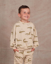 Load image into Gallery viewer, Rylee + Cru Crew Neck Sweat - Crocodiles - 6/7 Last One