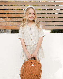 Rylee + Cru Pleated Skirt - Laurel Plaid - 4/5Y Last One