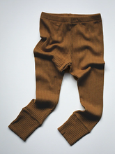 Load image into Gallery viewer, The Simple Folk The Ribbed Legging - Bronze, Indigo - 2/3Y, 3/4Y, 4/5Y