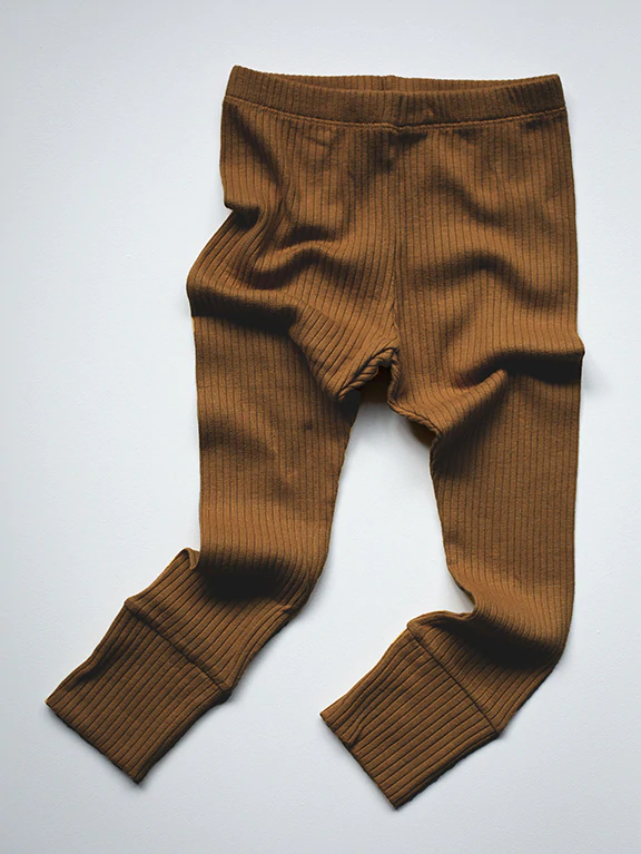 The Simple Folk The Ribbed Legging - Bronze, Indigo - 2/3Y, 3/4Y, 4/5Y