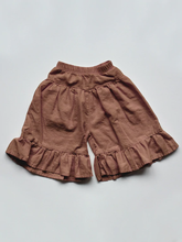 Load image into Gallery viewer, The Simple Folk The Ruffle Culotte - Cinnamon - 18/24M Last One