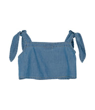 Load image into Gallery viewer, Yellow Pelota Leaf Top - Blue Denim 3Y Last One