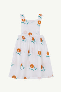 Yellow Pelota Plant Apron Skirt - White - 2Y, 4Y