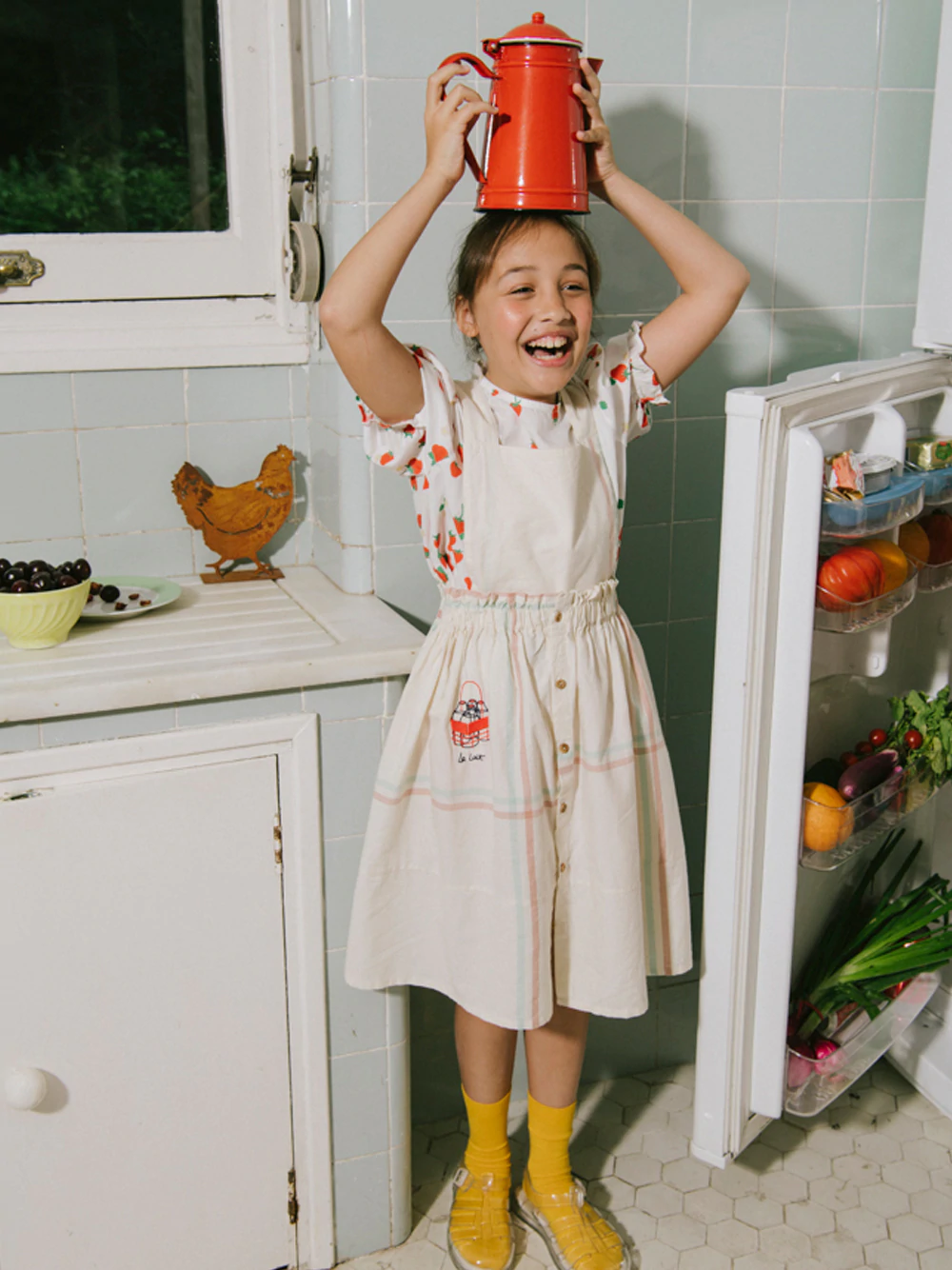Yellow Pelota Rag Apron - 4Y Last One – Rabbit Hall