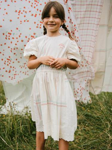 Yellow Pelota Croissant Dress - 4Y Last One