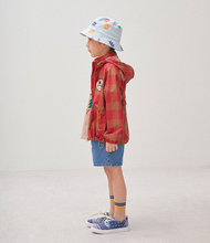 Load image into Gallery viewer, Jelly Mallow Check Windbreaker - 4/5Y Last One