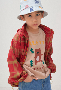 Jelly Mallow Check Windbreaker - 4/5Y Last One