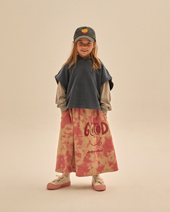 Jelly Mallow Hello Pigment Hoodie Vest - 100cm, 120cm