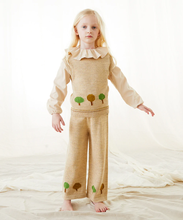 Load image into Gallery viewer, Oeuf Vest and Pants Set - Bright Beige - 2/3Y, 3/4Y, 5/6Y