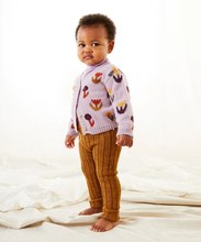 Load image into Gallery viewer, Oeuf Flower Motif Cardigan - Valerian - 4/5Y Last One