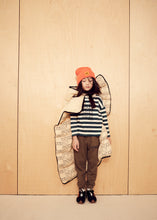 Load image into Gallery viewer, Wynken Long Sleeve Box Tee - Alpine Honeycomb Stripe - 2Y Last One