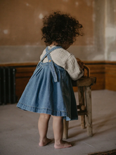 Load image into Gallery viewer, The Simple Folk Oversized Denim Pinafore - 2/3Y, 3/4Y