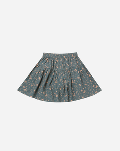 Rylee + Cru Sparrow Skirt - Dark Floral - 4/5Y Last One
