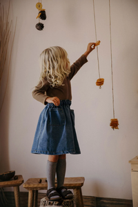 The Simple Folk The Denim Skirt - 2/3Y, 3/4Y, 4/5Y