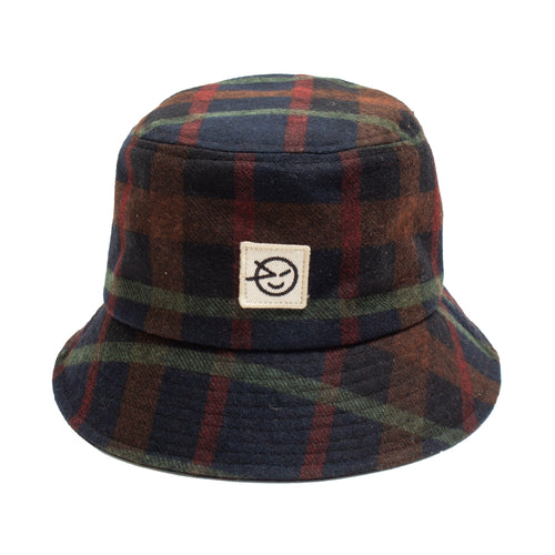 Wynken Bucket Hat - Navy Plaid - 2-4Y, 4-6Y