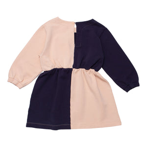 Wynken Horizon Dress - Soft Pink/Navy - 2Y, 6Y