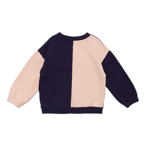 Wynken Horizon Sweat - Soft Pink/Navy - 2Y Last One