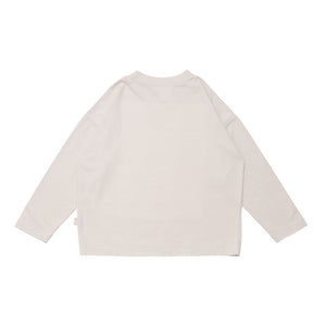 Wynken Yak Yak Yak Tee - Pale Pebble / Lemon - 2Y Last One