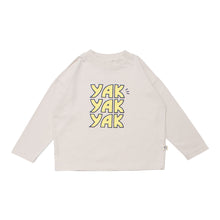 Load image into Gallery viewer, Wynken Yak Yak Yak Tee - Pale Pebble / Lemon - 2Y Last One