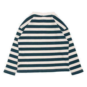 Wynken Long Sleeve Box Tee - Alpine Honeycomb Stripe - 2Y Last One