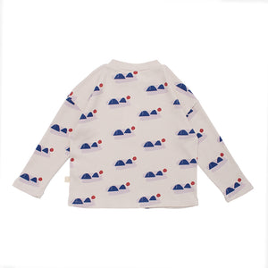 Wynken Long Sleeve Box Tee - Pepple Montagne - 4Y, 6Y