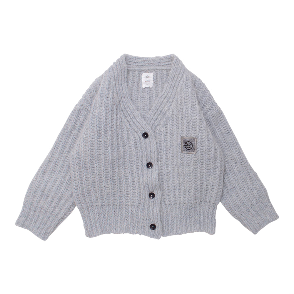 Wynken Big Rib Cardigan - Pale Blue - 2Y, 4Y, 6Y
