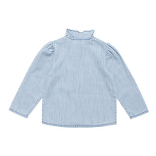Load image into Gallery viewer, Wynken Frill Blouse - Pale Bleached Denim - 2Y, 4Y