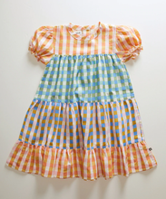 Load image into Gallery viewer, Oeuf Tiered Dress - Multi/Small Flower - 2/3Y, 4/5Y