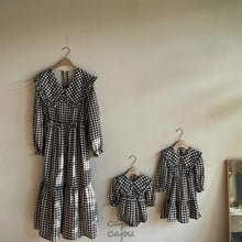 Load image into Gallery viewer, Monbebe Mom Check Frill One-piece