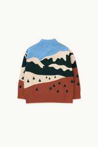 Tinycottons Landscape Mockneck Sweater - 2Y, 3Y, 4Y, 6Y