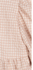 Mipounet Balloon Sleeve Vichy Blouse - 2Y, 6Y