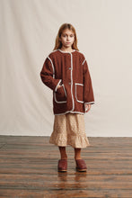 Load image into Gallery viewer, Bebe Organic Astrid Coat  - Pecan Crochet - 3Y, 4Y, 6Y
