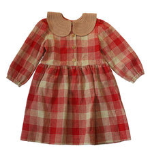 Load image into Gallery viewer, Kalinka Mira Dress - Ruby Red/Gold - 2-4Y, 6-8Y