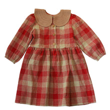 Load image into Gallery viewer, Kalinka Mira Dress - Ruby Red/Gold - 2-4Y, 4-6Y, 6-8Y