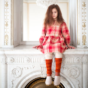 Kalinka Mira Dress - Ruby Red/Gold - 2-4Y, 6-8Y