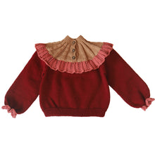 Load image into Gallery viewer, Kalinka Dove Sweater - Ruby Red - 4-5Y Last One