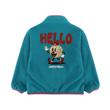 Load image into Gallery viewer, Jelly Mallow Hello Fleece Zip-up - 110cm Last One