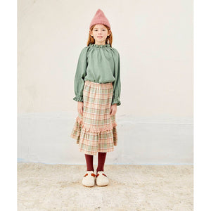 Liilu Nala Blouse - Dark Ivy / Light Mahongany - 2Y, 4Y, 6Y, 8Y