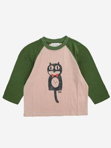 Bobo Choses Cat O'Clock Long Sleeve T-shirt - 4/5Y Last Ones