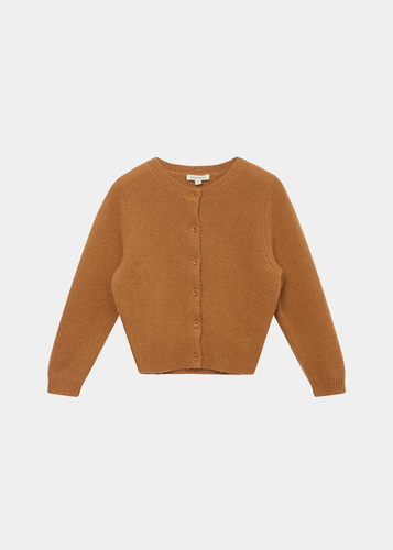 Caramel Rosa Cashmere Cardigan - Toffee - 3Y, 4Y