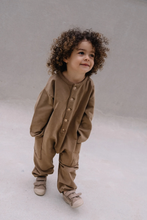 Load image into Gallery viewer, Studio Boheme Big Papi Jumpsuit - Cocoa - 18M, 24M