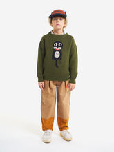 Load image into Gallery viewer, Bobo Choses Cat O&#39;Clock Jacquard Jumper - 6/7Y Last One