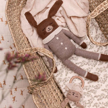 Load image into Gallery viewer, Main Sauvage Knitted Soft Toy - Large Bunny  - Oat Jumpsuit