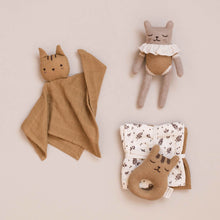 Load image into Gallery viewer, Main Sauvage Knitted Soft Toy - Kitten - Ochre Bodysuit