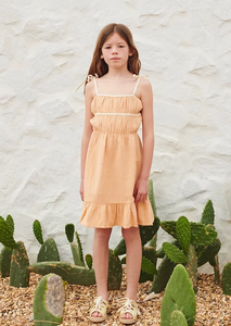 Liilu Malin Dress - Apricot - 2Y, 4Y