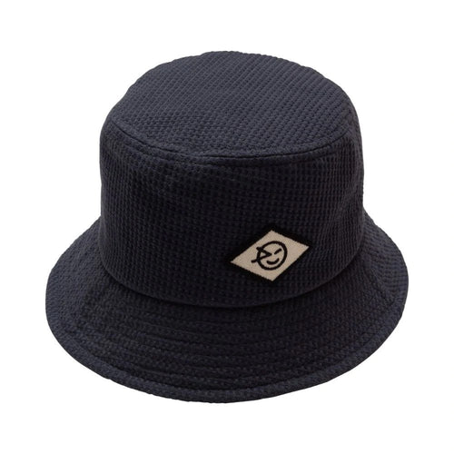 Wynken Disco Bucket Hat - Charcoal Waffle - 6/10Y Last One