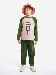 Bobo Choses Cat O'Clock Long Sleeve T-shirt - 4/5Y Last Ones