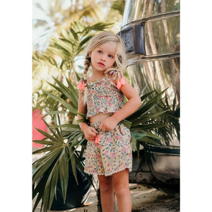 Louise Misha Top Miami - Lemon Flowers - 3Y, 4Y, 5Y