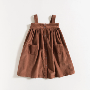 Grace Baby & Child Long Dress - Chestnut Corduroy - 4Y, 5Y, 6Y